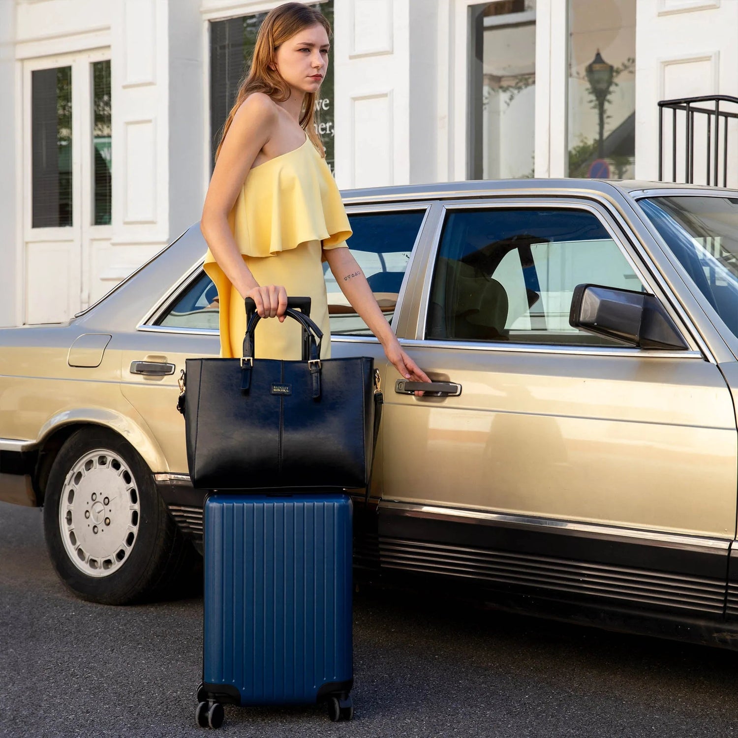 Julia Rustic Vegan Leather Weekender Duffel Bag