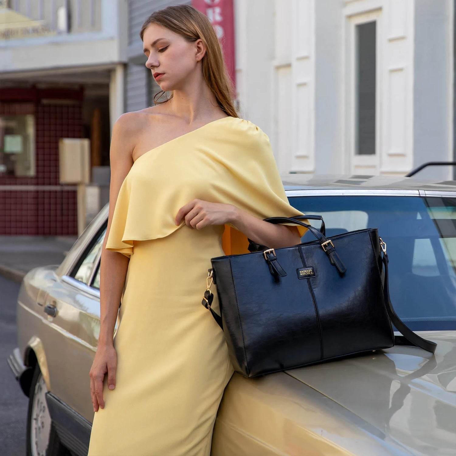 Julia Rustic Vegan Leather Weekender Duffel Bag