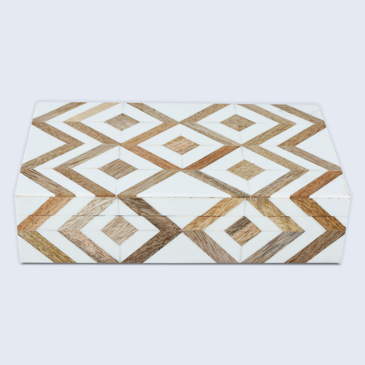 Marquet Array Resin & Wood Inlay Decorative Storage Box