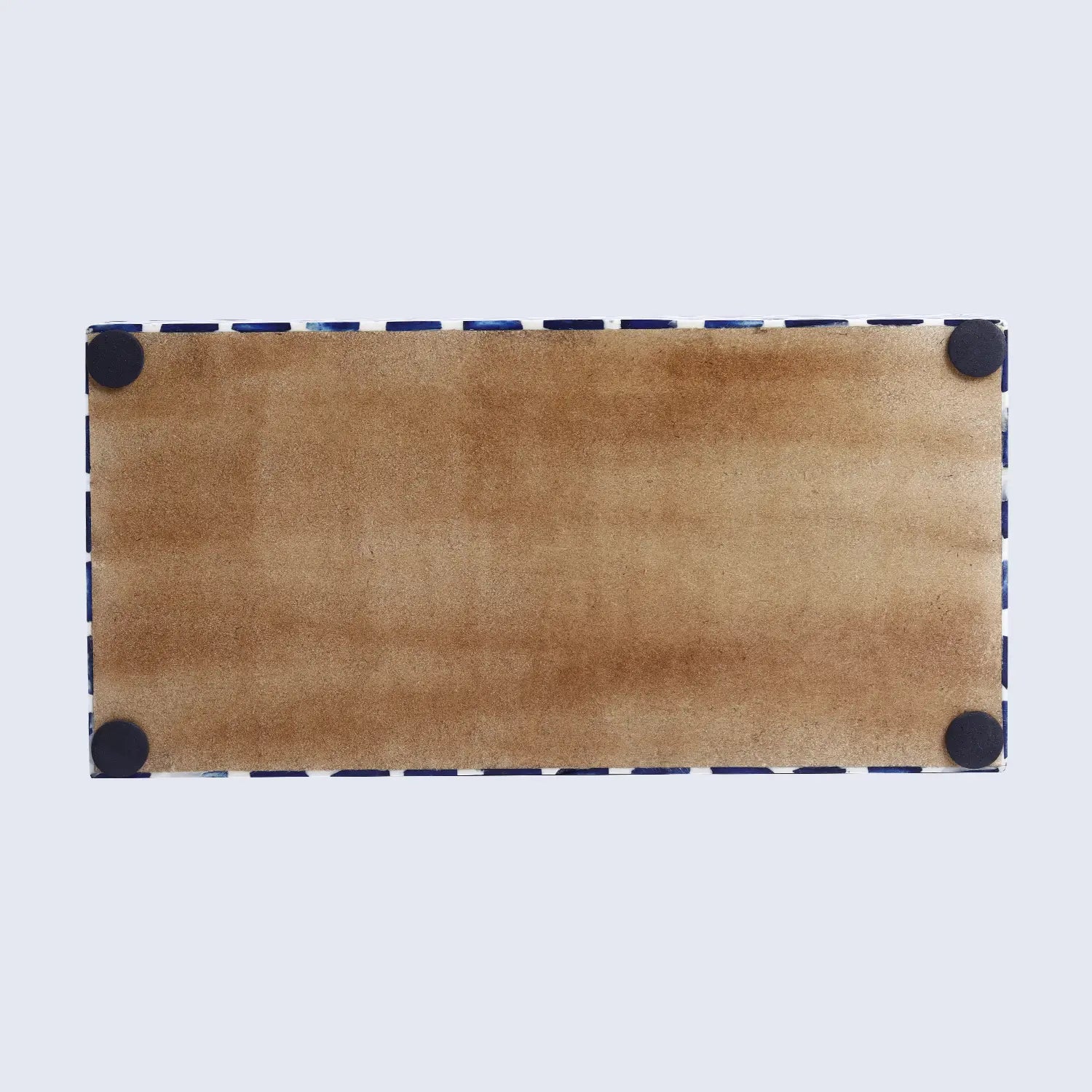 Star Pattern Decorative Storage Box, Bone & Resin Inlay in 7 Sizes, Blue