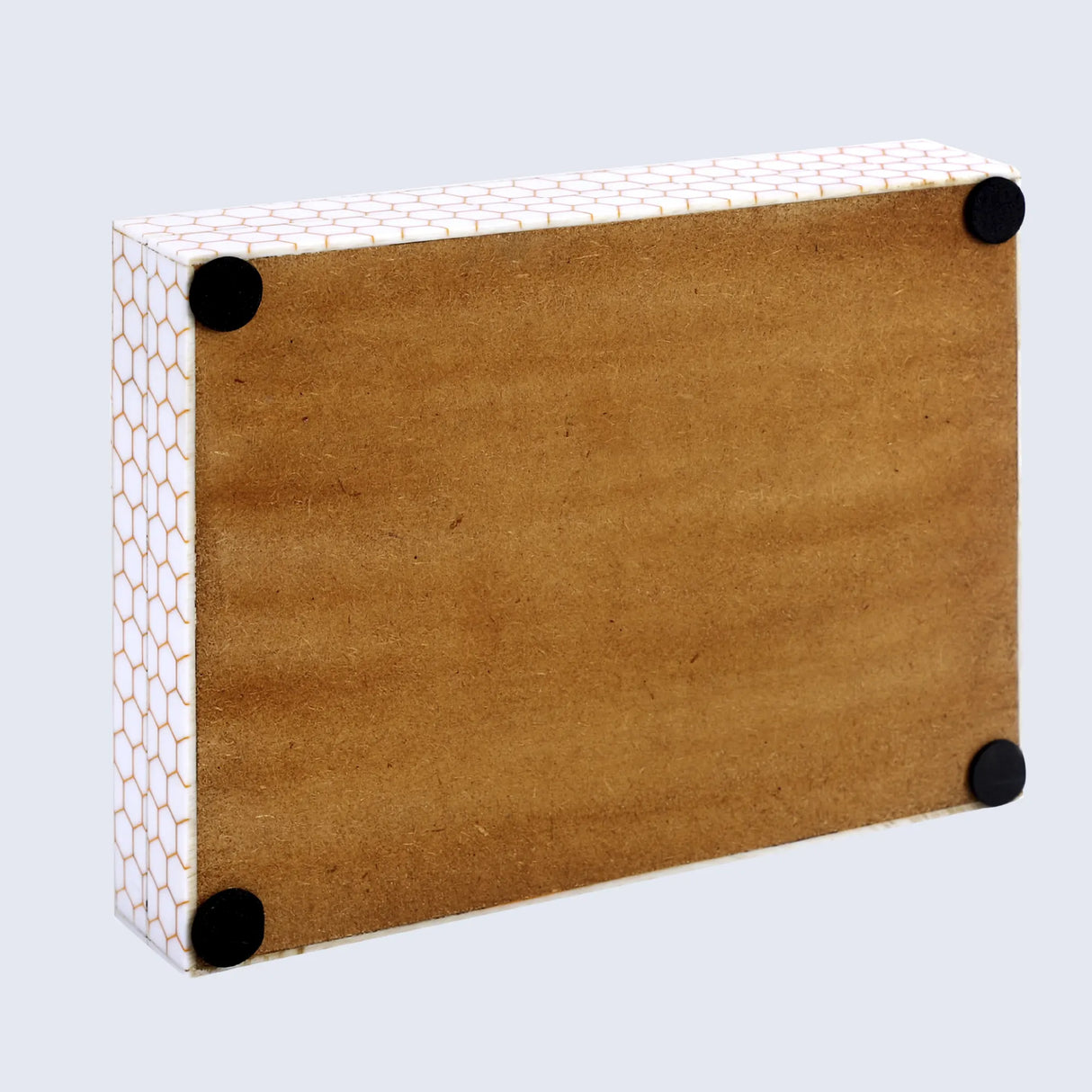 Decorative Storage Box Hive Honey Resin Inlay 8 x 6 x 1.5 inch