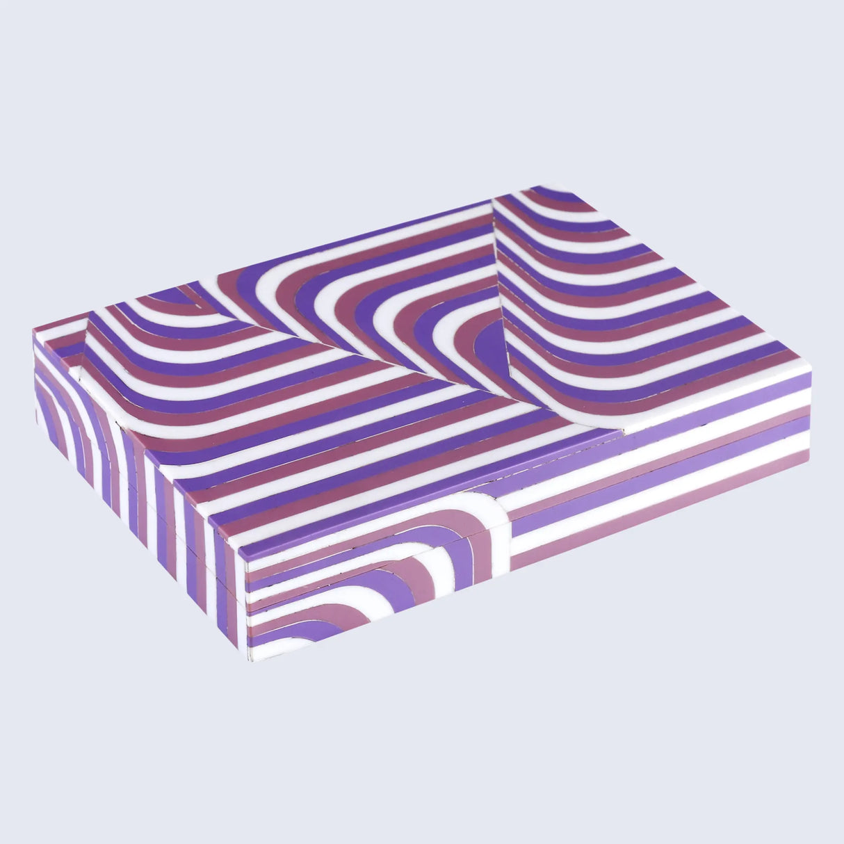 Decorative Storage Box Carnaby Swing Resin Inlay 8 x 6 x 1.5 inch