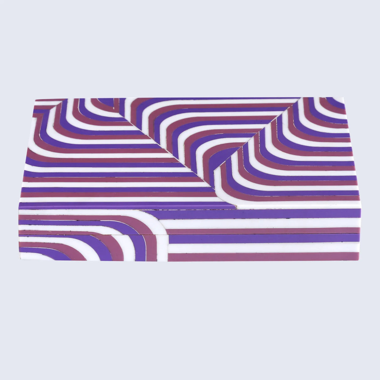 Decorative Storage Box Carnaby Swing Resin Inlay 8 x 6 x 1.5 inch