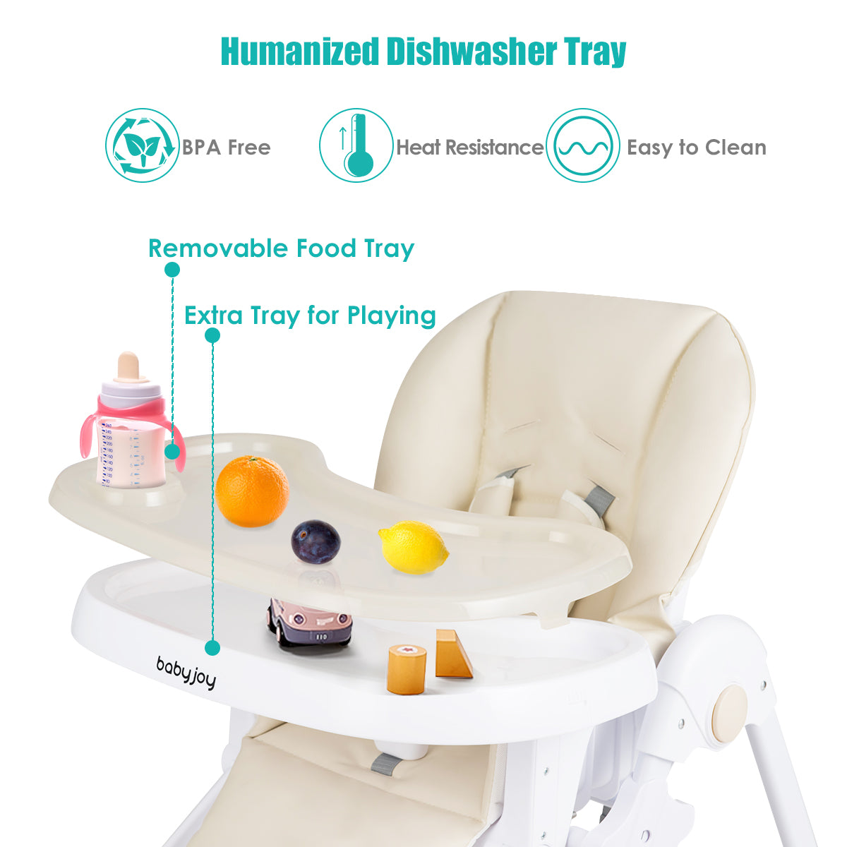 3-In-1 Convertible Baby High Chair for Toddlers