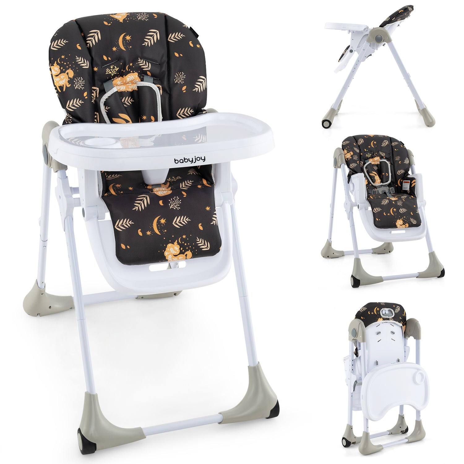 3-In-1 Convertible Baby High Chair for Toddlers