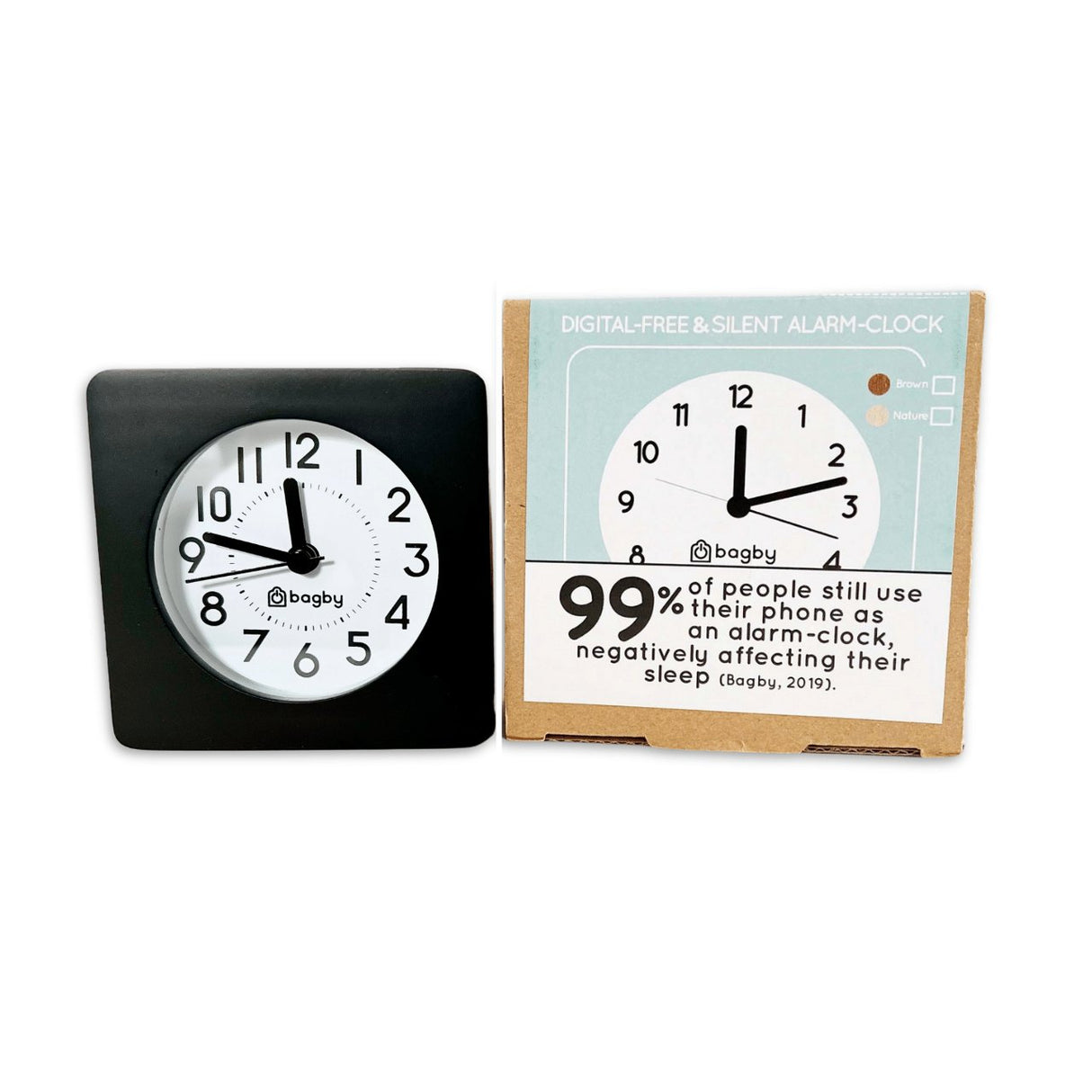 Bagby CLASSIC - Silent Alarm Clock