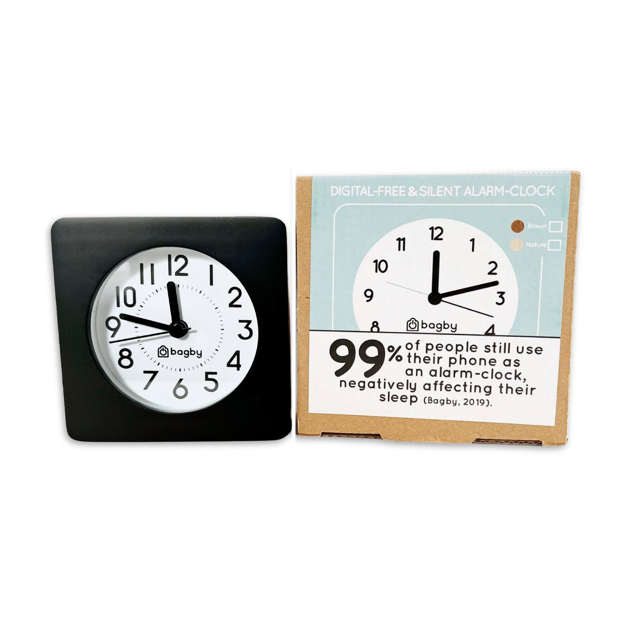 Bagby CLASSIC - Silent Alarm Clock