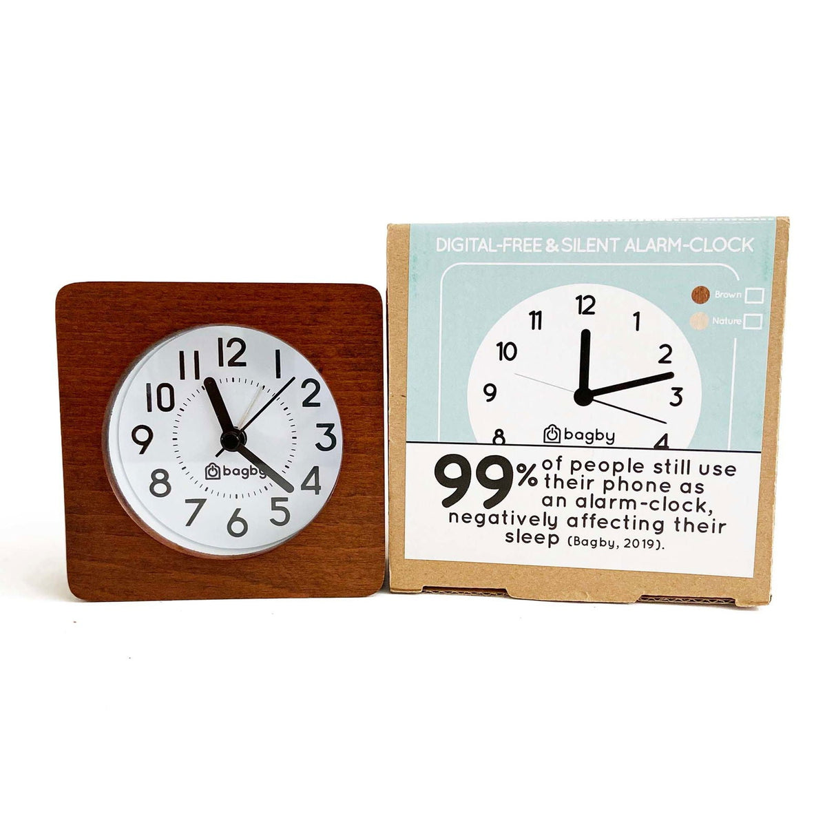 Bagby CLASSIC - Silent Alarm Clock