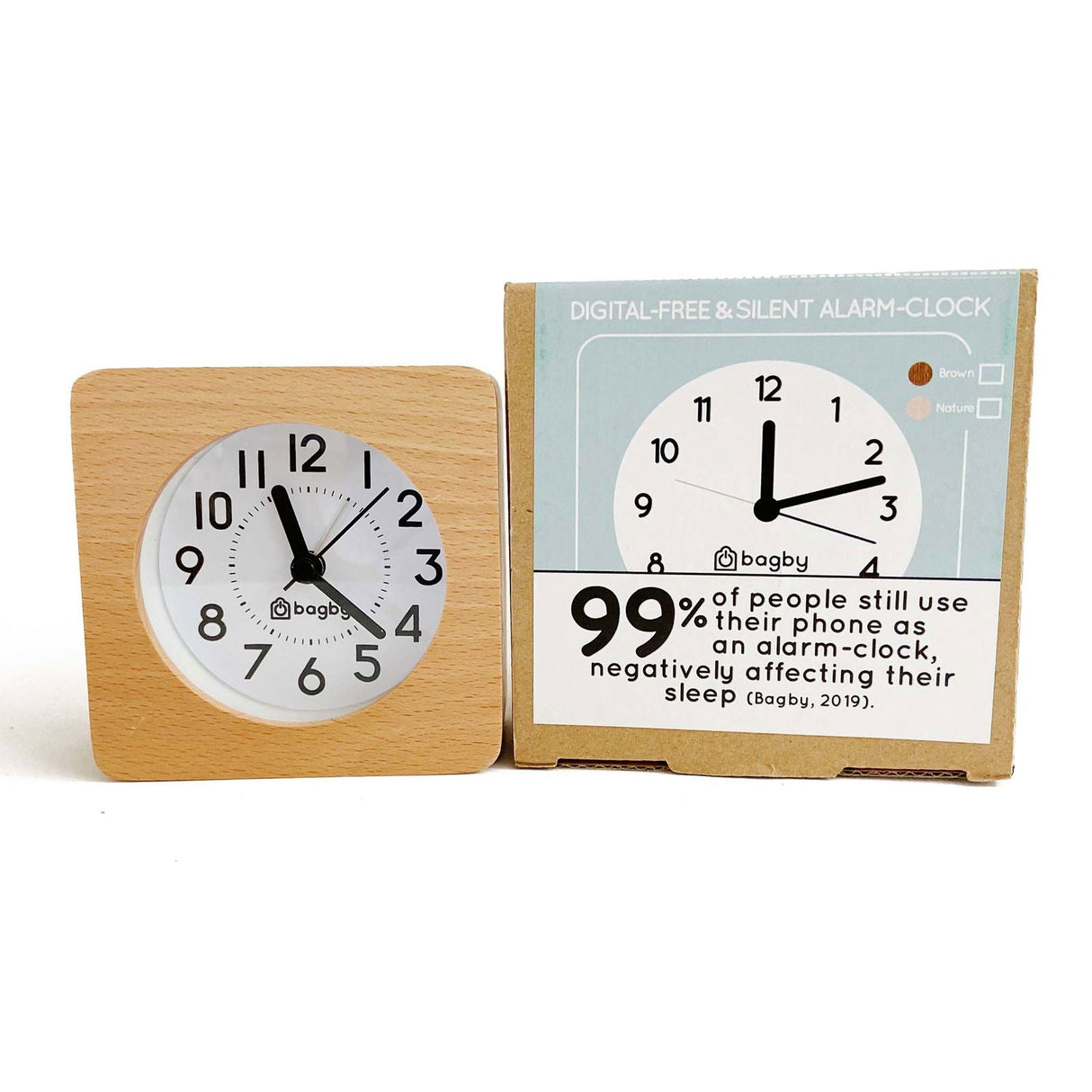Bagby CLASSIC - Silent Alarm Clock