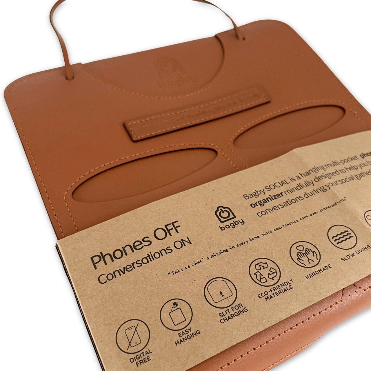 Bagby SOCIAL Vegan Leather - 4 Pocket Phone Holder