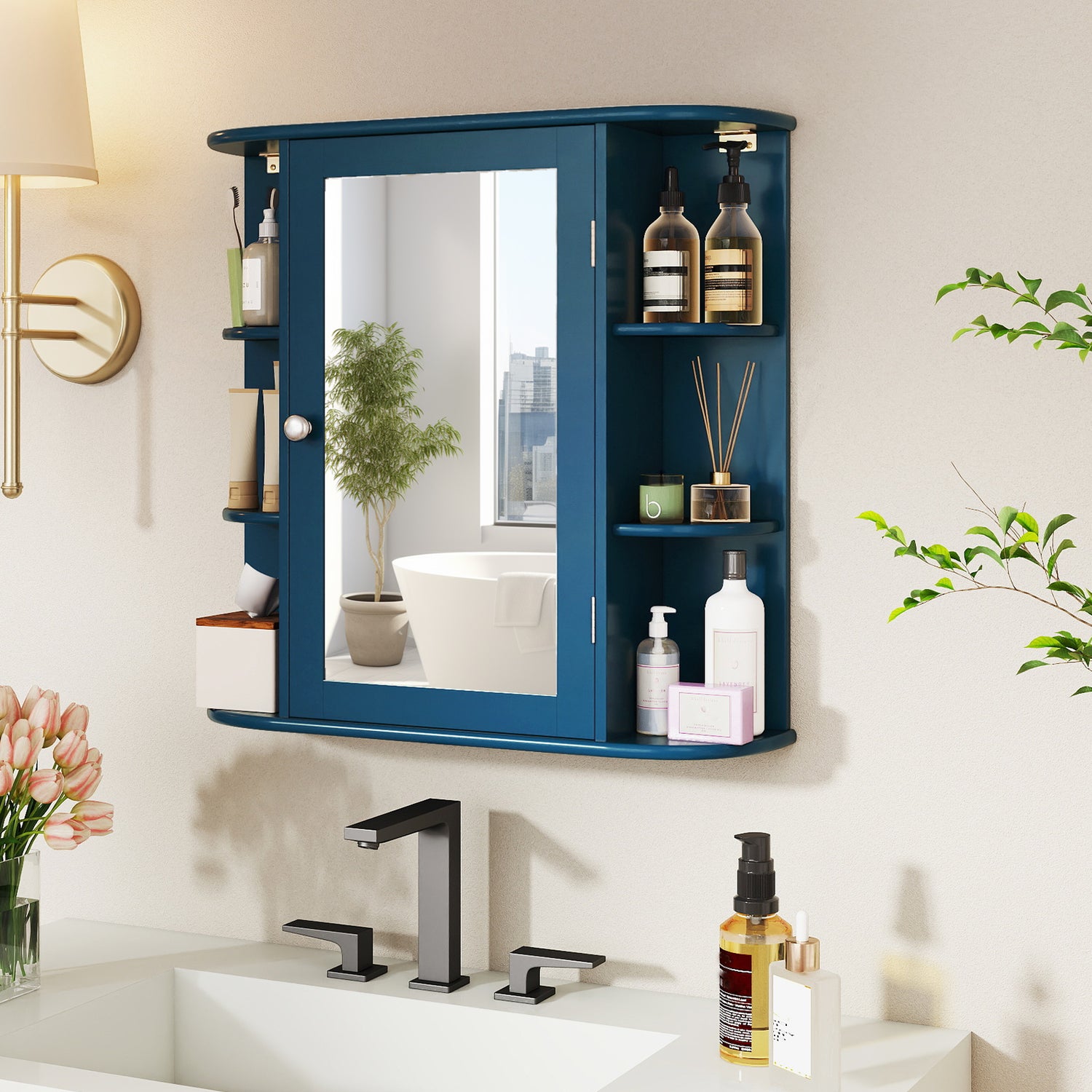 Bathroom Cabinets - Prussian Blue Collection
