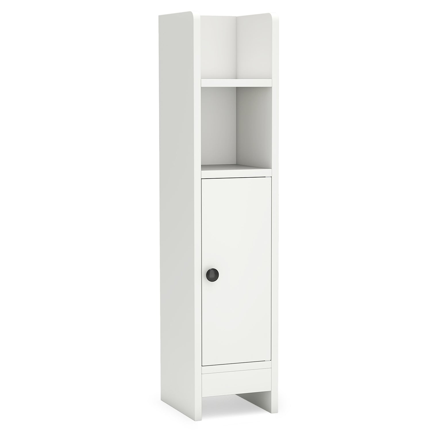 Bathroom Slim Cabinet Corner with Door and Adjustable Shelf
