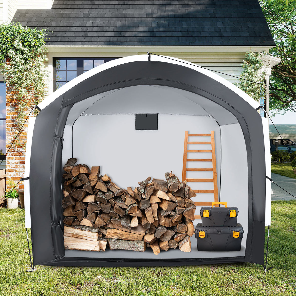 Bike Storage Shed Tent with PU4000MM Waterproof 210D Oxford Fabric for 5 Bikes