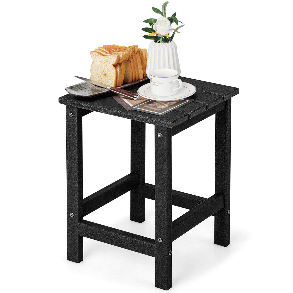 Square Weather-Resistant Adirondack Side Table