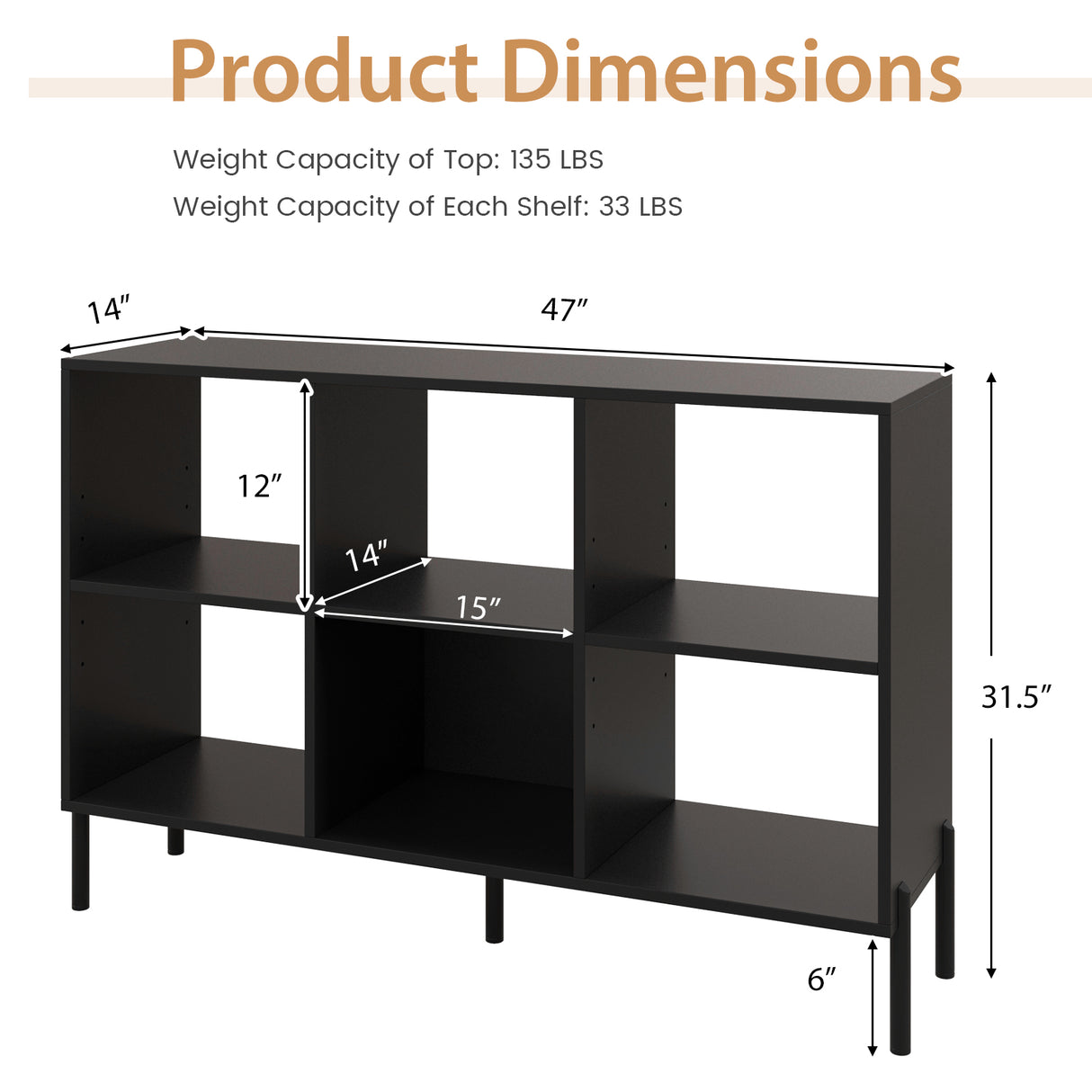 Open-Back Bookshelf with Drawer for Study
