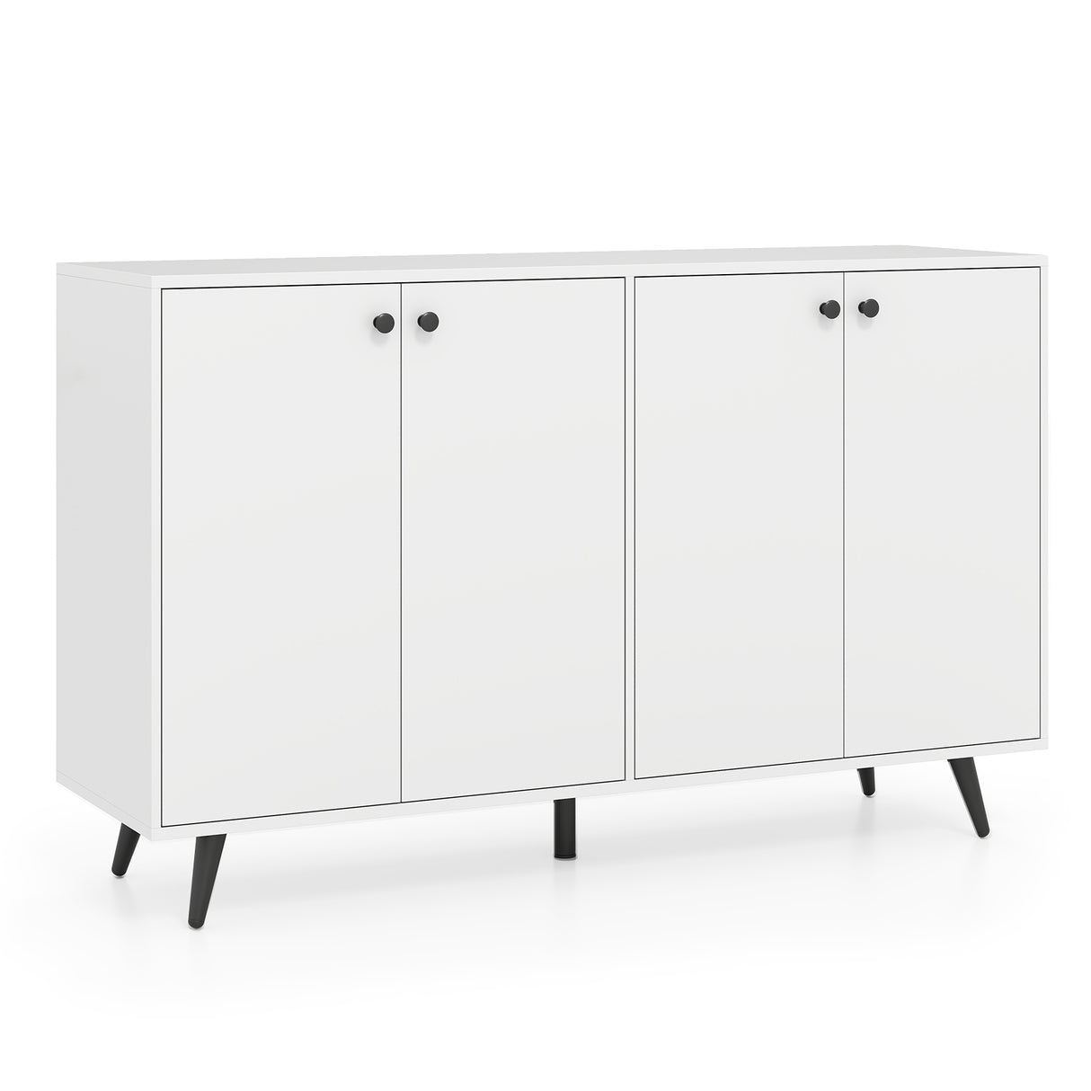 Buffet Sideboard Mid Century Modern Storage Cabinet with Adjustable Shelves
