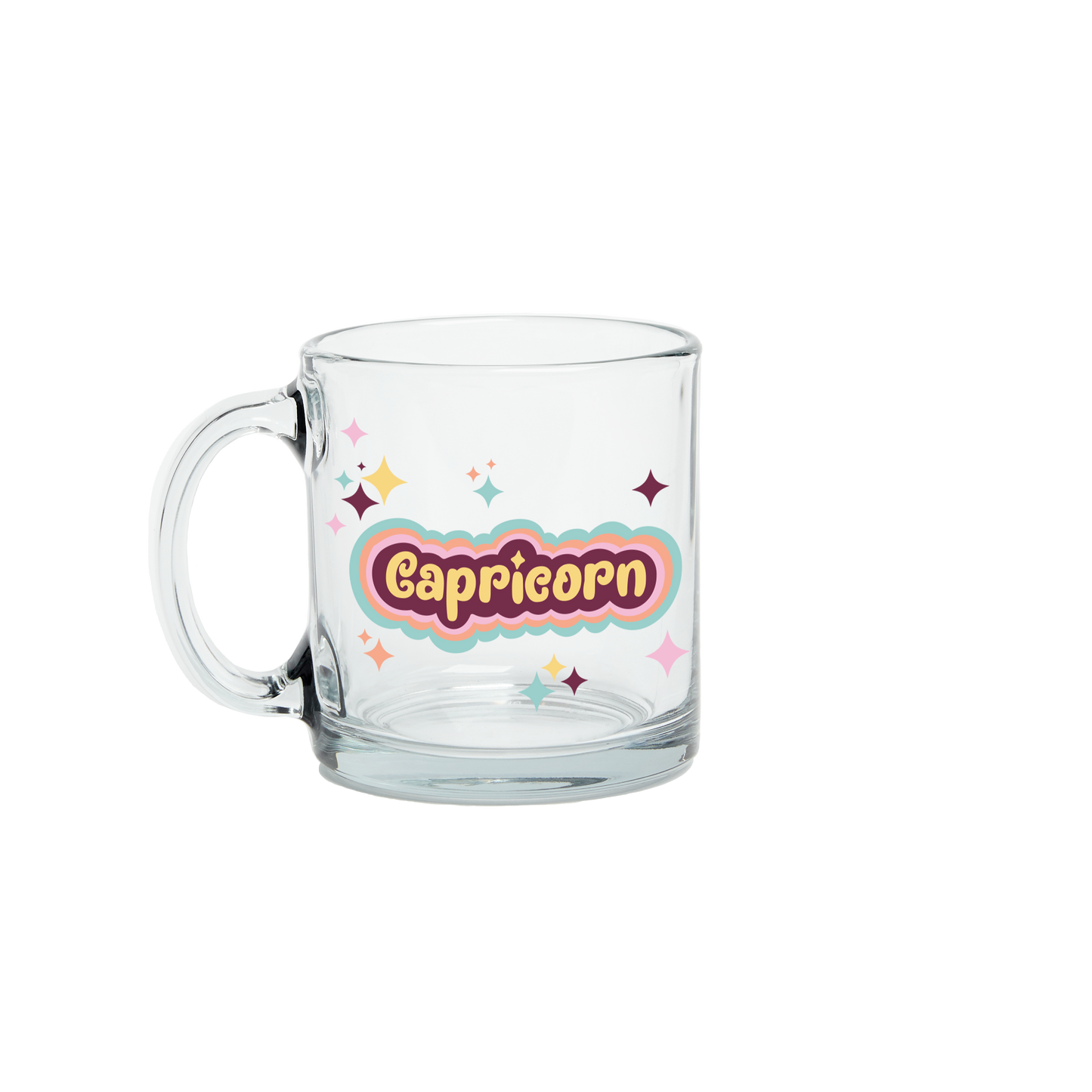 Astrology Clear Glass Mug