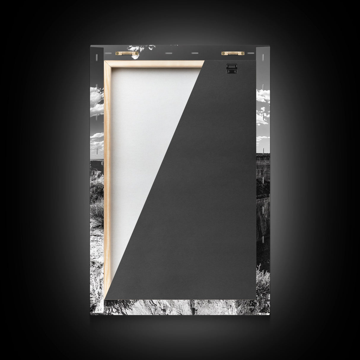 Grand Canyon, Desert, Clouds, Depth - Epic canyon view, Canvas Print, adventurous living room centerpiece, nature-inspired wall art