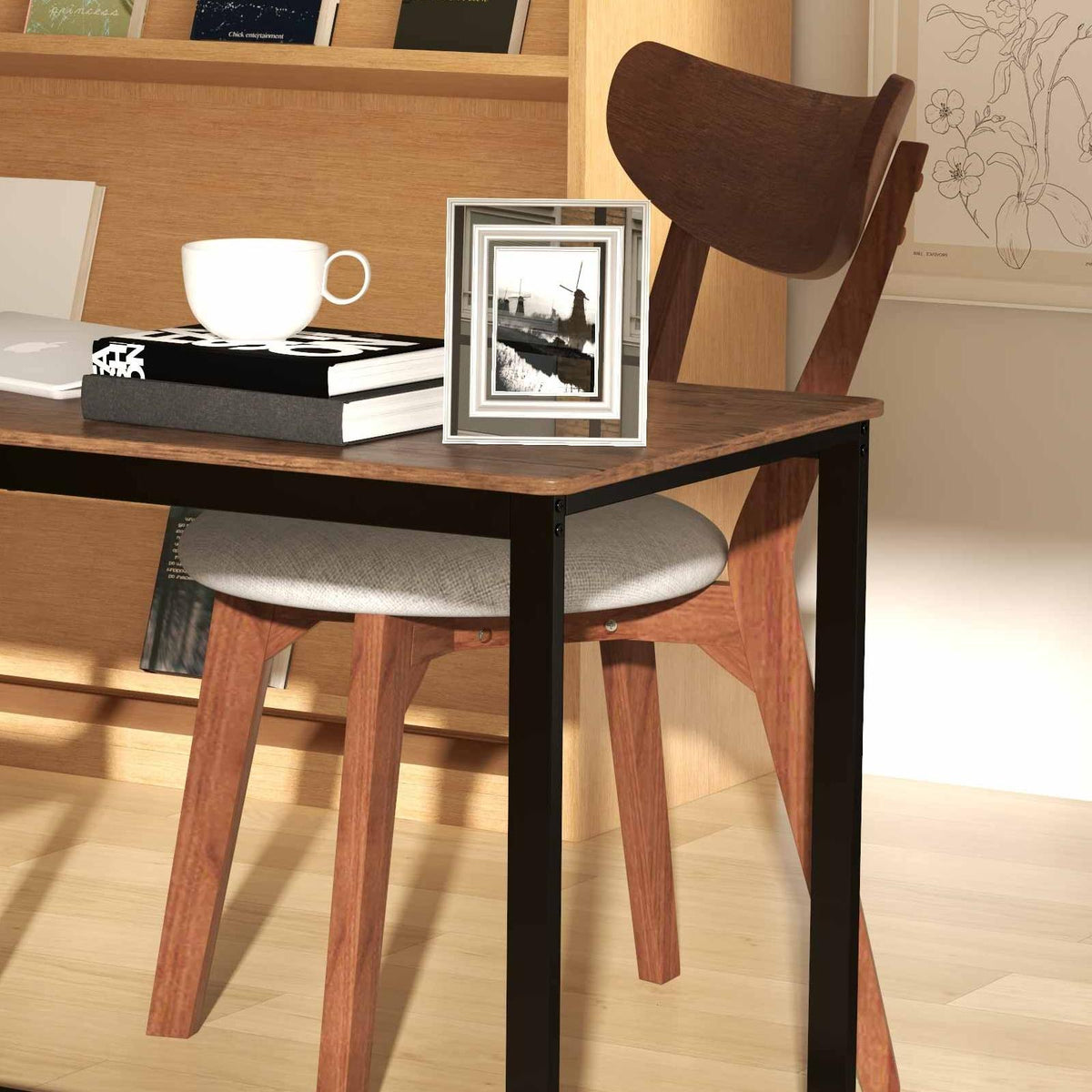 Complete Modern Dining Set: 5-Piece Dining Chairs and Table Bundle â Sleek Comfortable and Durable