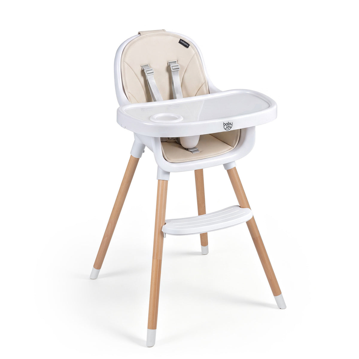 Convertible High Chair with 5-Point Harness for Babies and Toddlers
