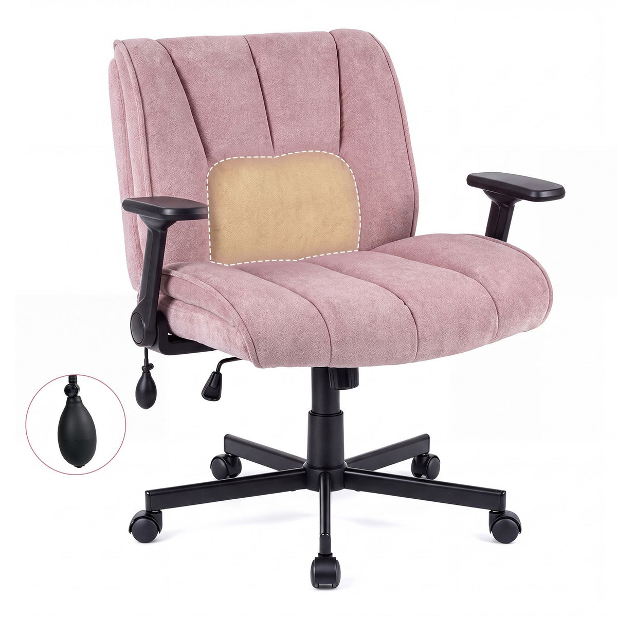 Criss Cross Home Office Chair with Airbag Lumbar Support