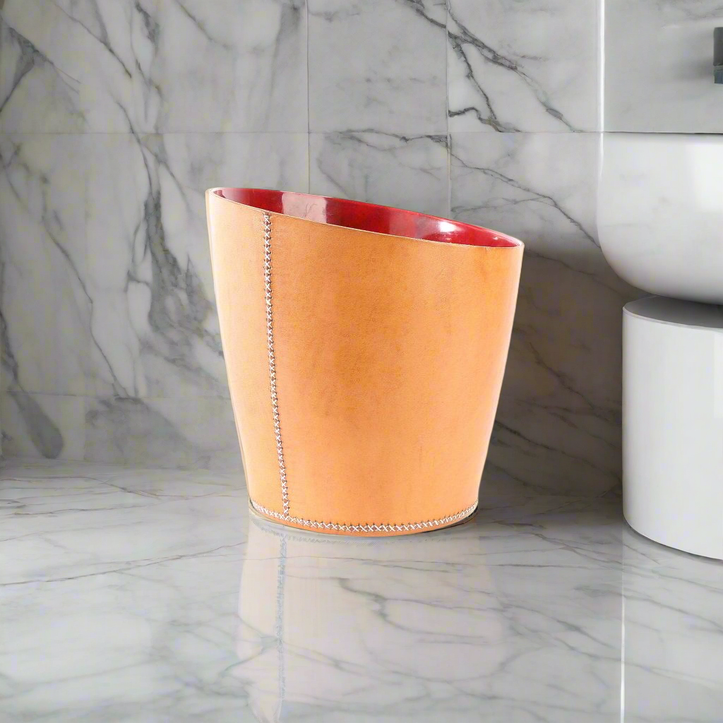 Basurero | Leather Wastebasket