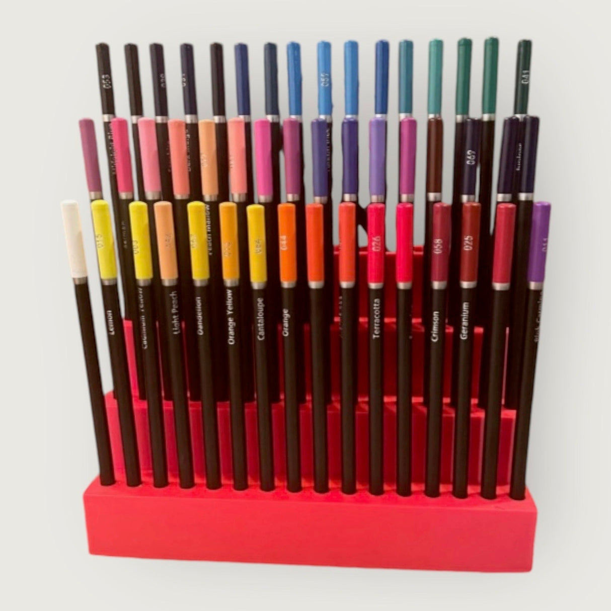 Large 48 Colored Pencil Caddy with Back Storage