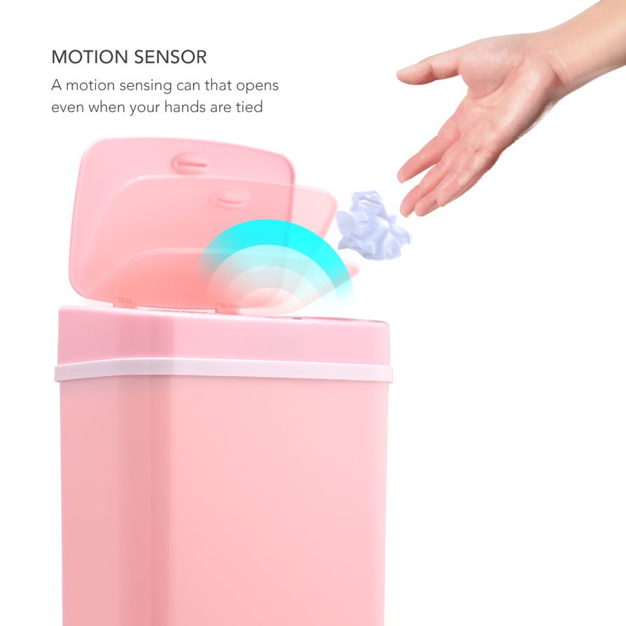 Rectangular Motion Sensor Trash Can 3.2 Gallon ABS | DZT-12-5