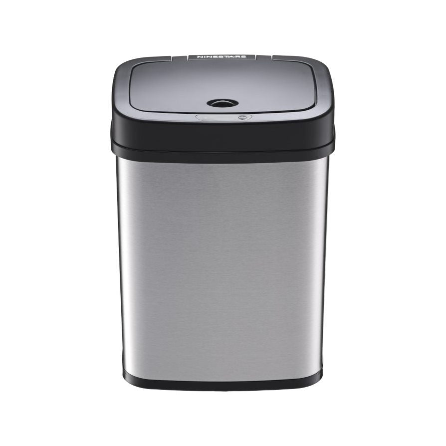 Rectangular Motion Sensor Trash Can 3.2 Gallon Stainless Steel | DZT-12-5