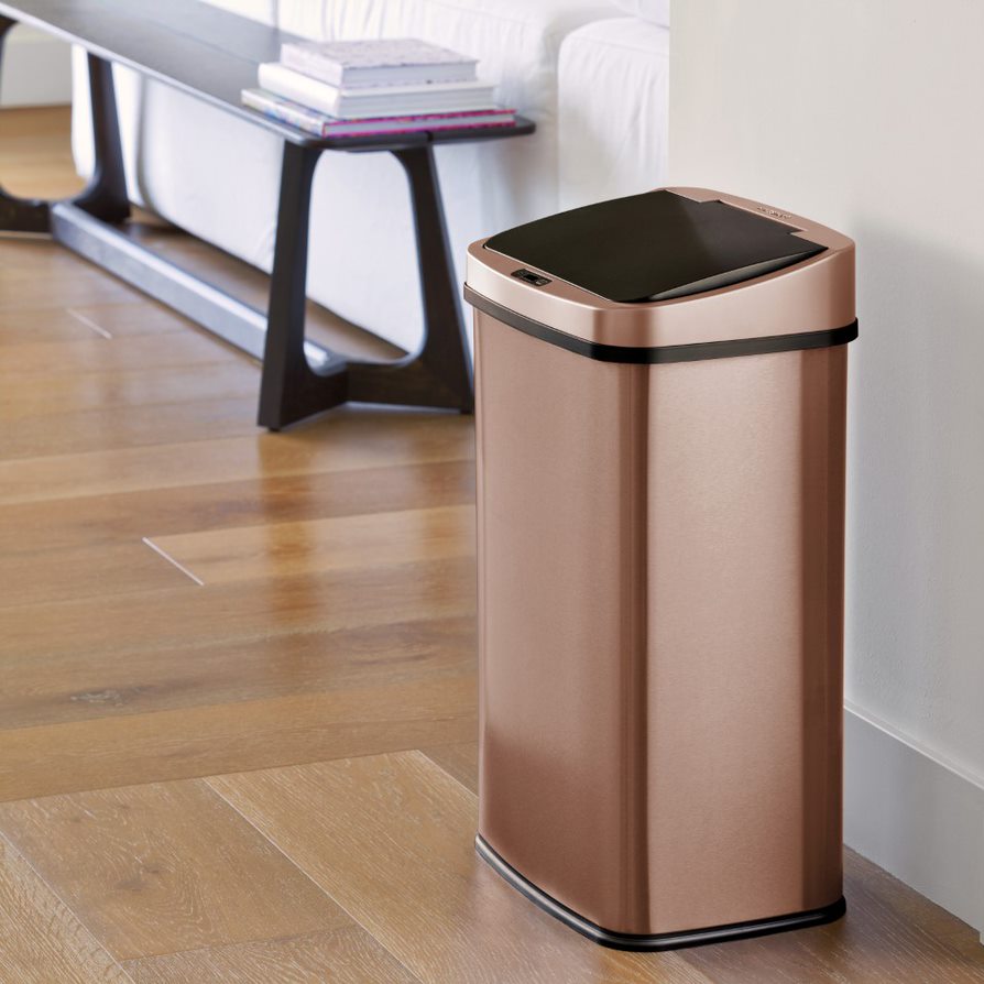 Rectangular Motion Sensor Trash Can 13.2 Gallon | DZT-50-28