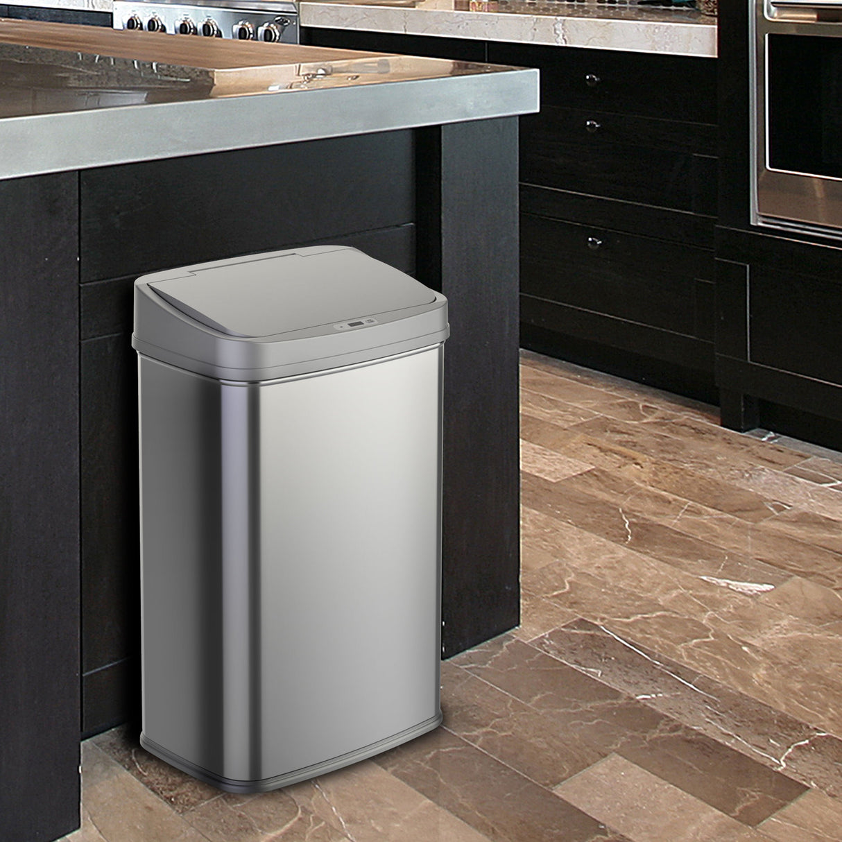 Rectangular Motion Sensor Trash Can 13.2 Gallon | DZT-50-28