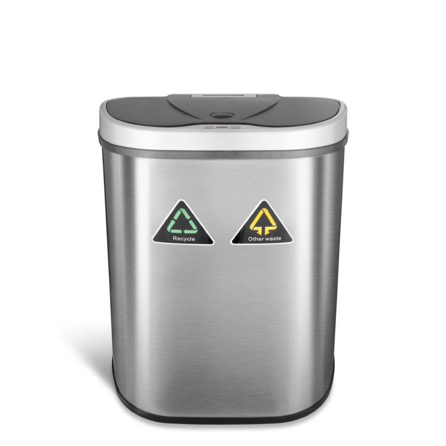 Dual Compartment Motion Sensor Trash Can 18.5 Gallon | DZT-70-11R