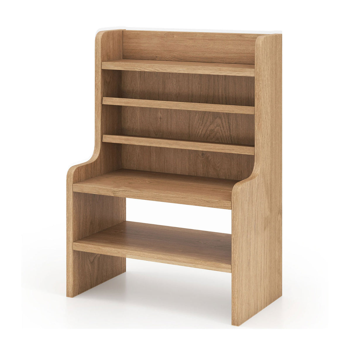 Desktop Organizer 6-Tier Mini Storage Rack with 2 Removable Shelves