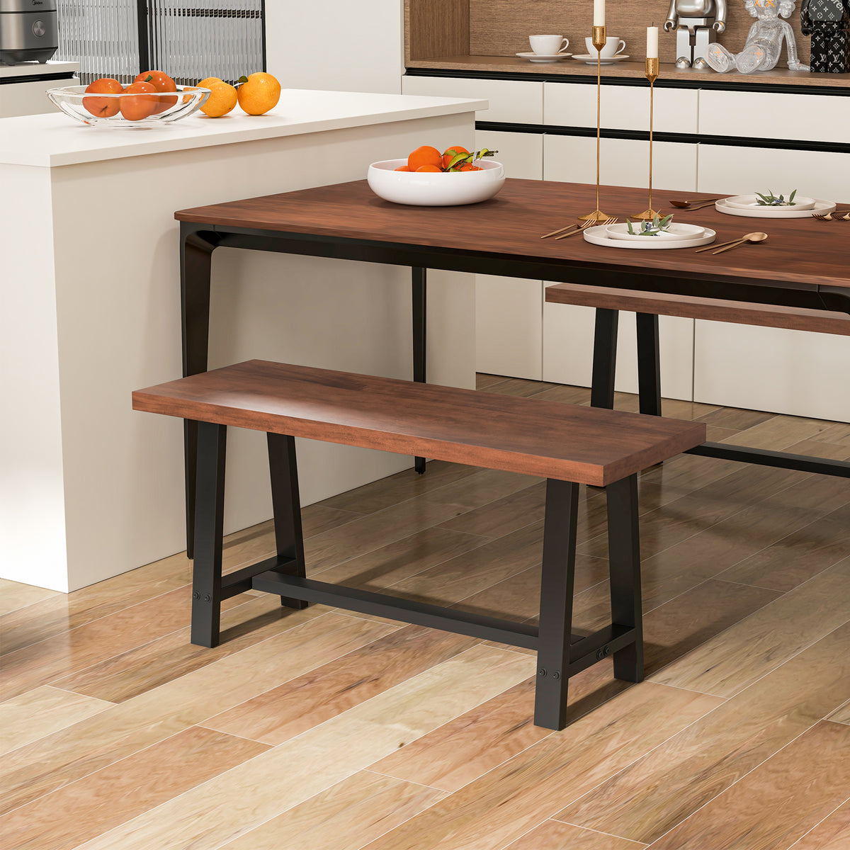 Dining Bench 2/3 Person Entryway Shoe Bench with Metal Frame-40/Frame-60 inches
