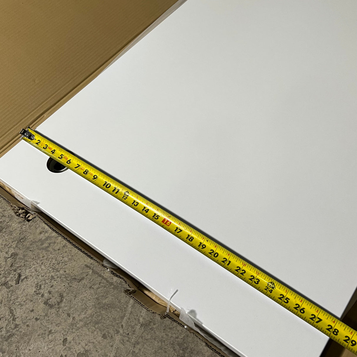 MODERN OFFICE Eiffel Training Table Sz 72" L X 28" W X 1" H Chrome & Black