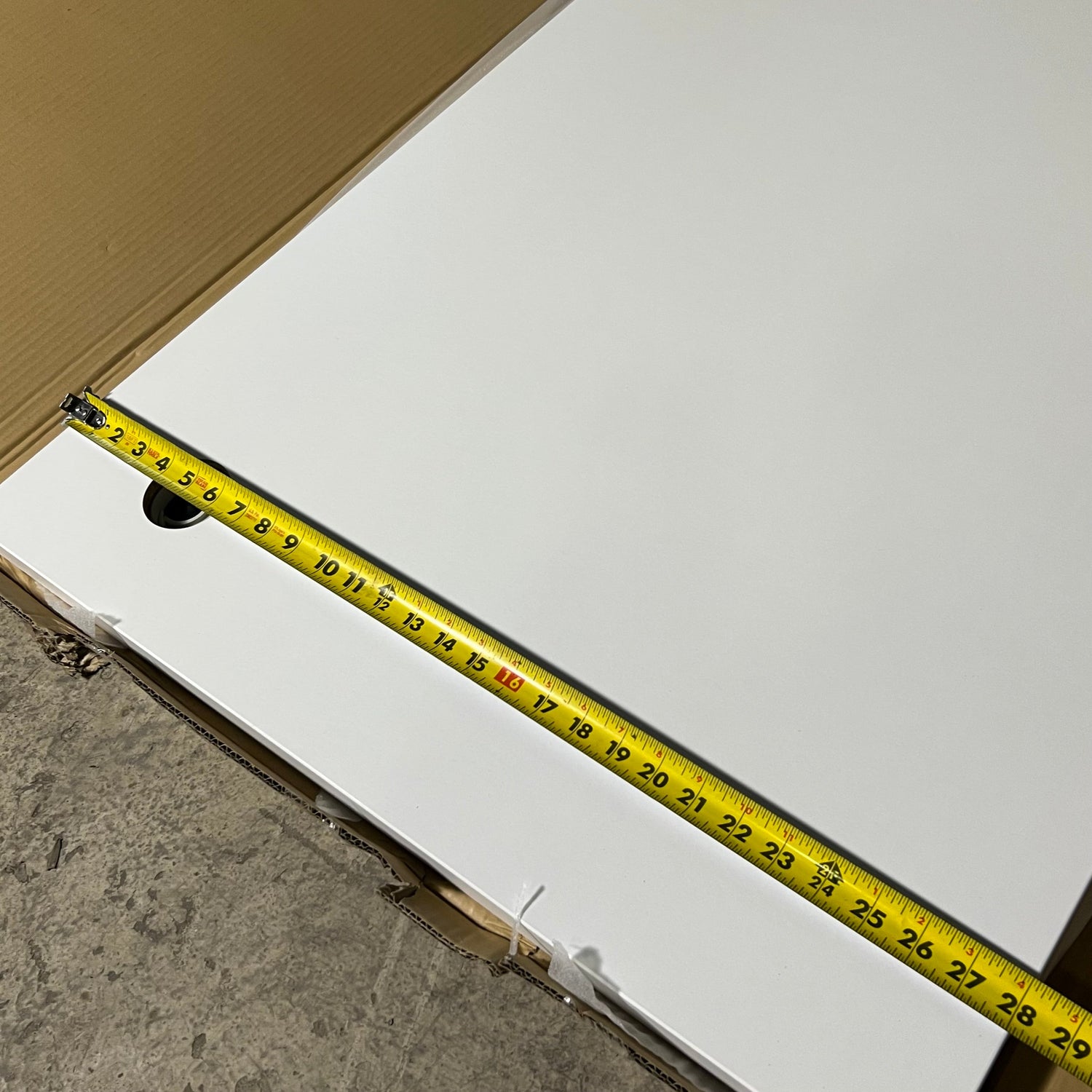 MODERN OFFICE Eiffel Training Table Sz 72" L X 28" W X 1" H Chrome & Black