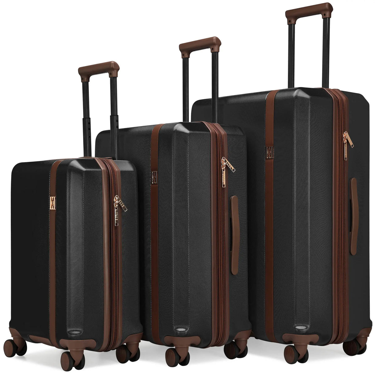 Luxe Journey Expandable 5 Piece Retro Luggage Set