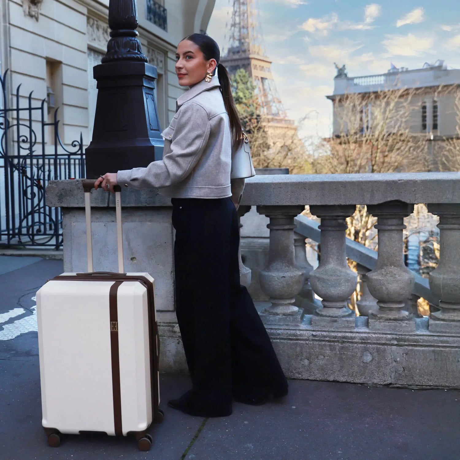 Luxe Journey 3 Piece Expandable Retro Luggage Set