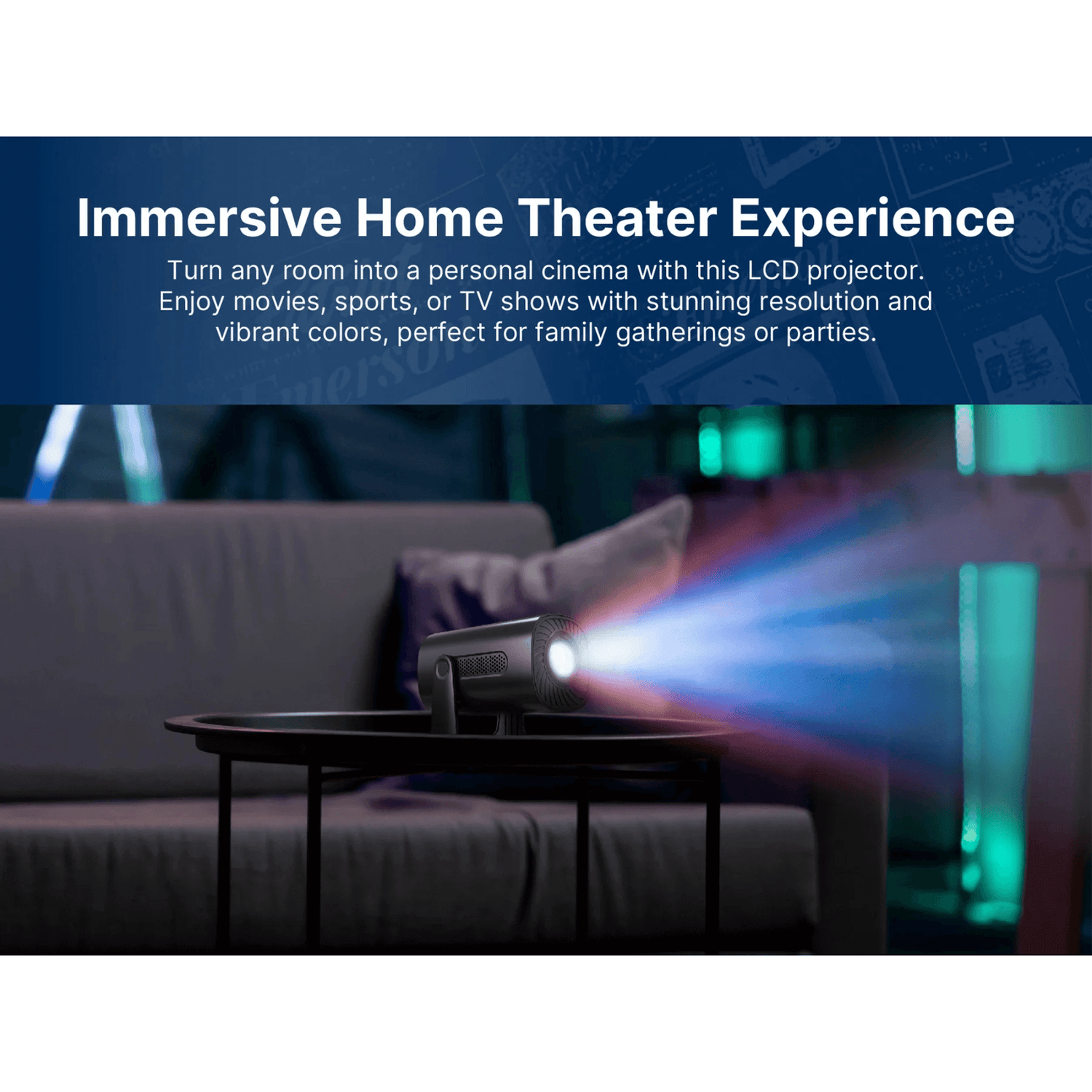 Emerson 120" Home Theater LCD Projector