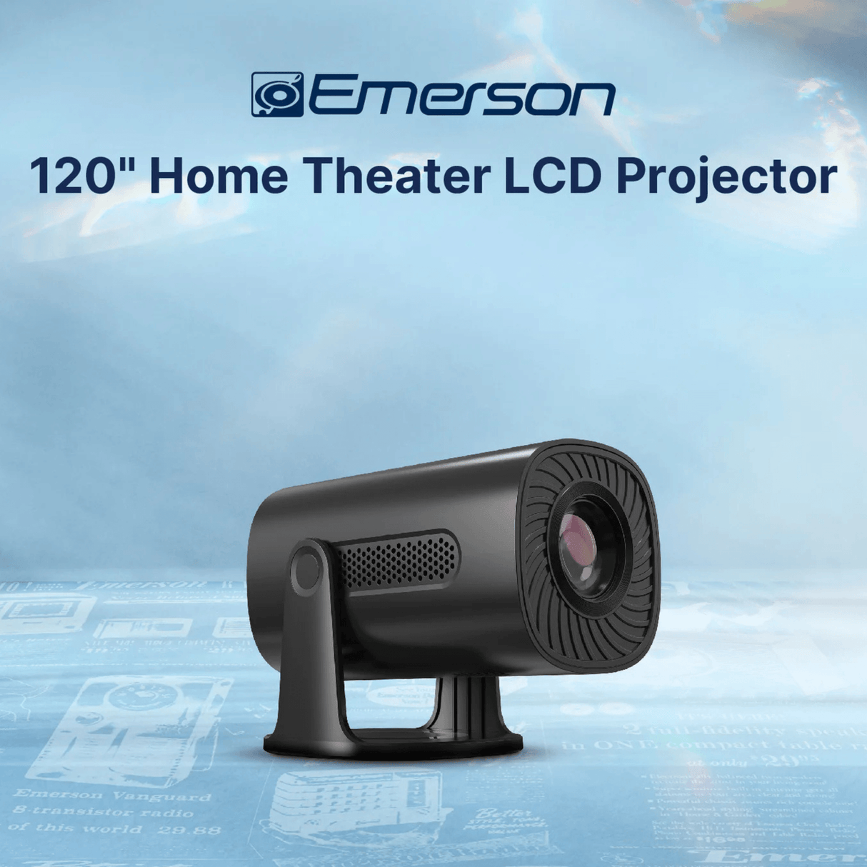 Emerson 120" Home Theater LCD Projector