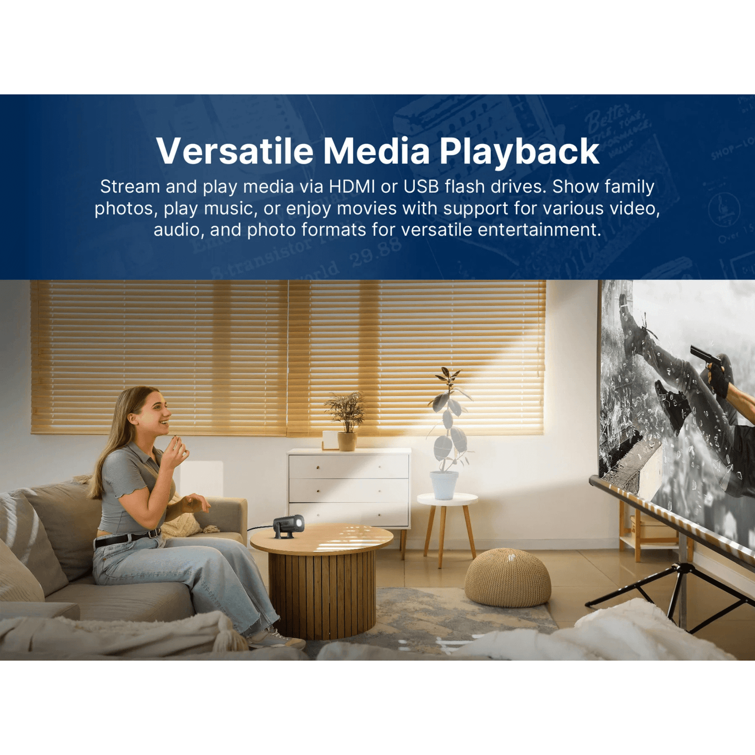 Emerson 120" Home Theater LCD Projector