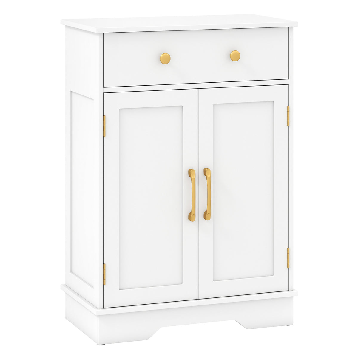 Floor Storage Cabinet with Doors Modern Buffet Sideboard with Drawer and Adjustable Shelf