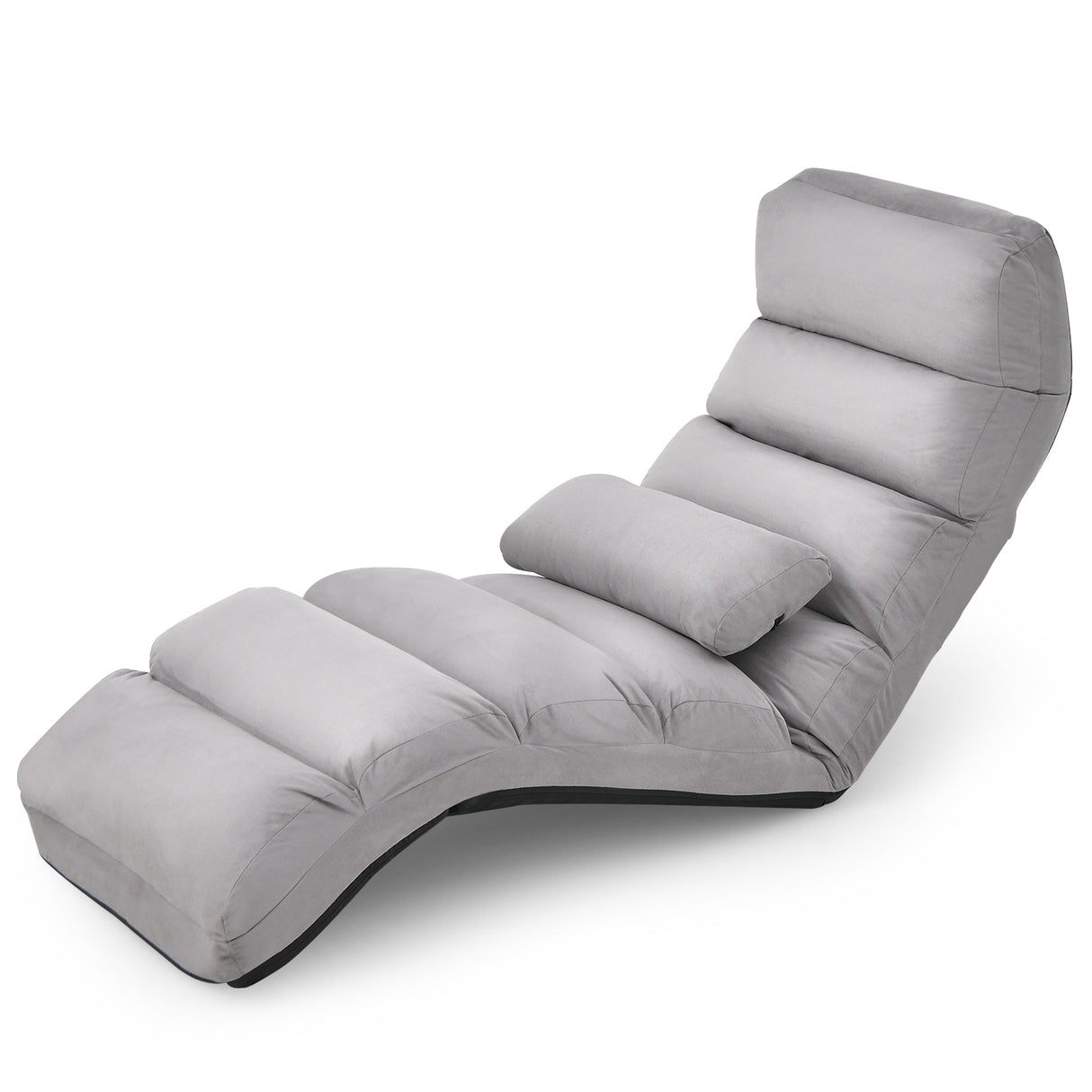 Folding Lazy Sofa Chair Stylish Sofa Couch Beds Lounge Chair W/Pillow