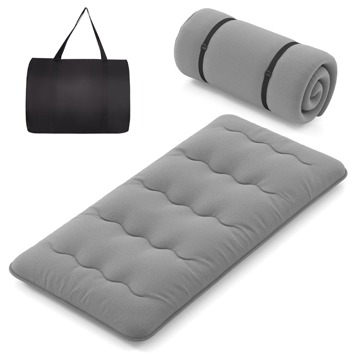Futon Mattress with Washable Cover and Carry Bag