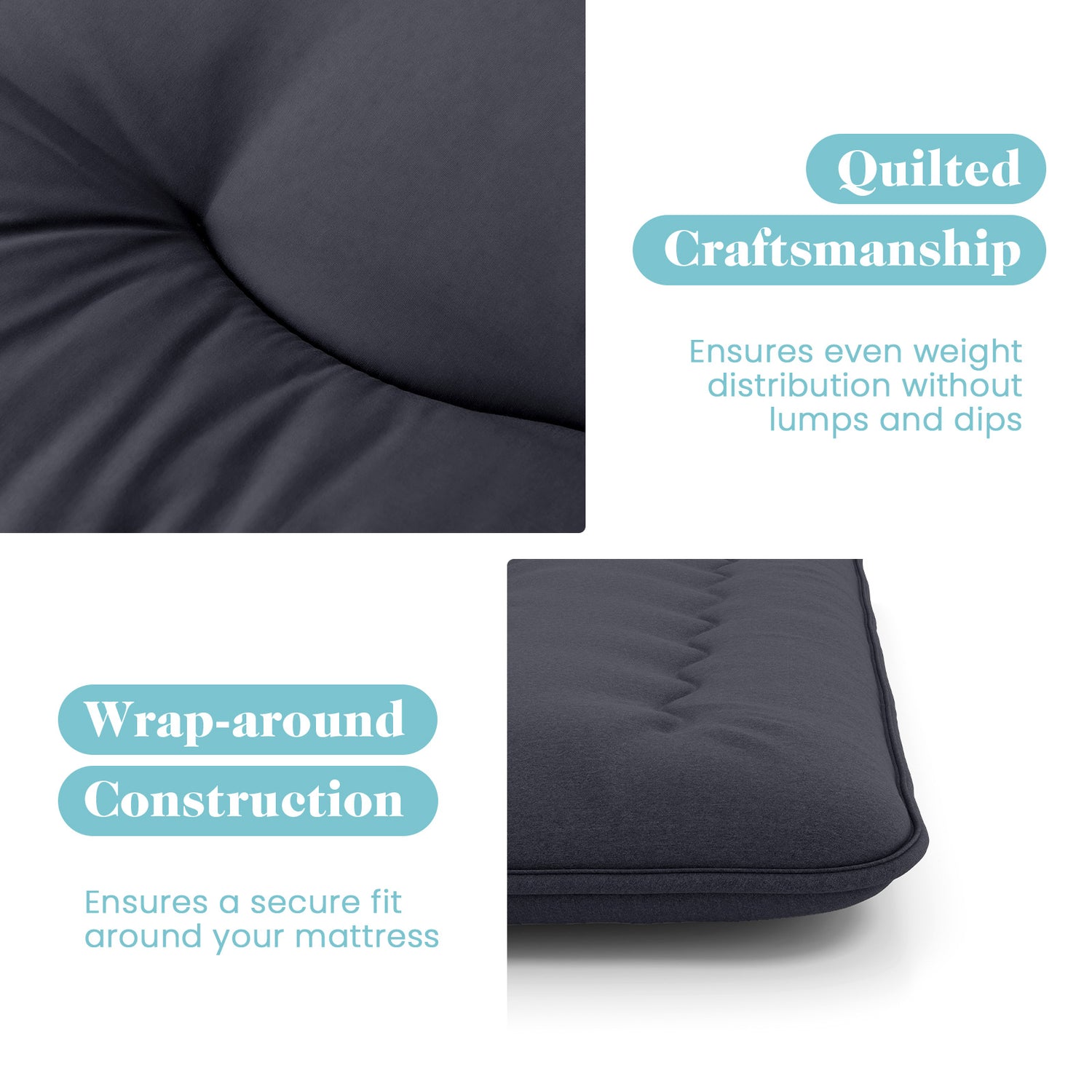 Futon Mattress with Washable Cover and Foldable Mat