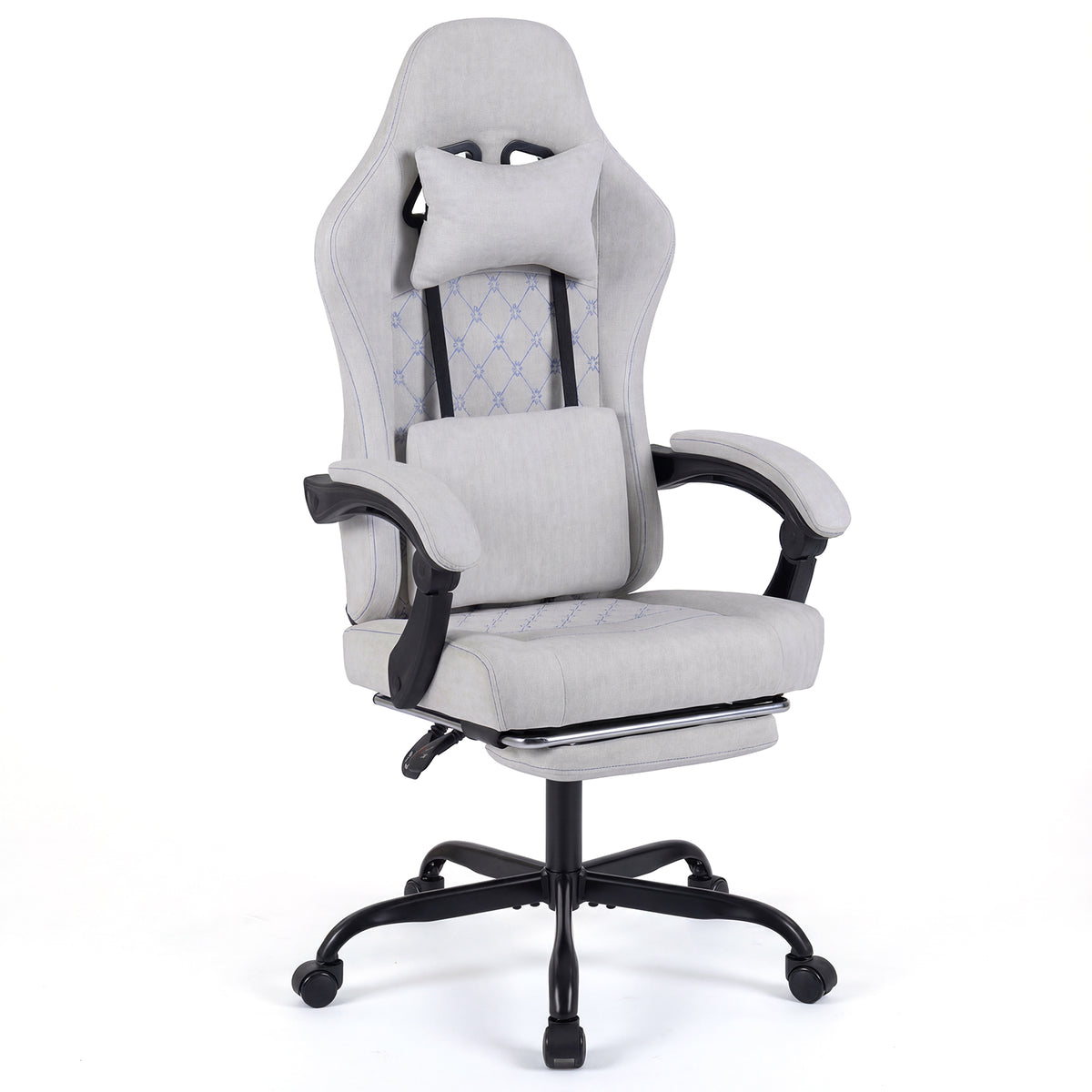 Gaming Chair Height Adjustable Computer Chair with Headrest Video Game Chair