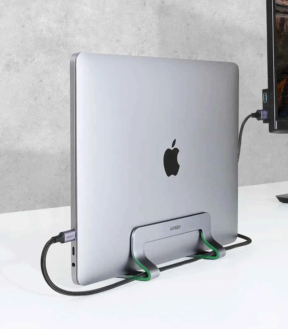 UGREEN Vertical Laptop Stand Holder For MacBook Air Pro Aluminum Foldable Notebook Stand Laptop Support MacBook Pro Tablet Stand