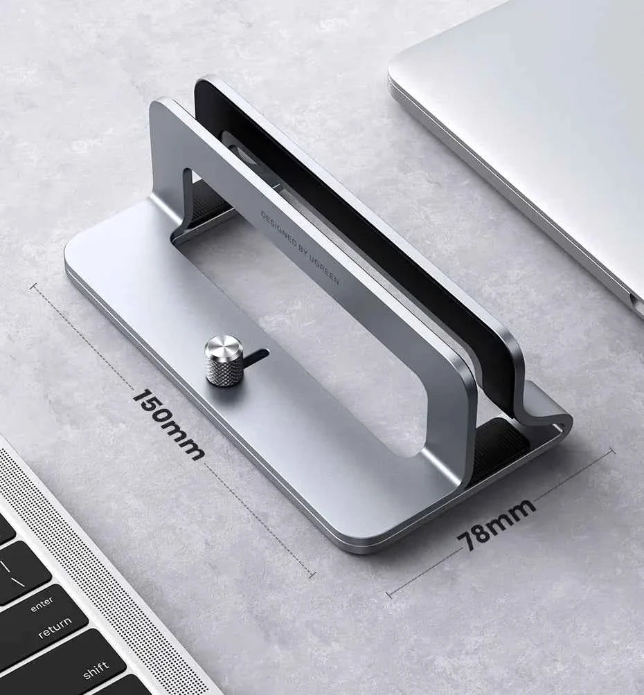 UGREEN Vertical Laptop Stand Holder For MacBook Air Pro Aluminum Foldable Notebook Stand Laptop Support MacBook Pro Tablet Stand