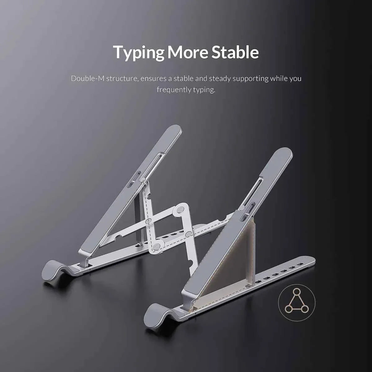 ORICO Foldable Laptop Stand Holder Riser Portable Adjustable Aluminum Notebook Stand Computer Stand 7 Angles for MacBook Tablets