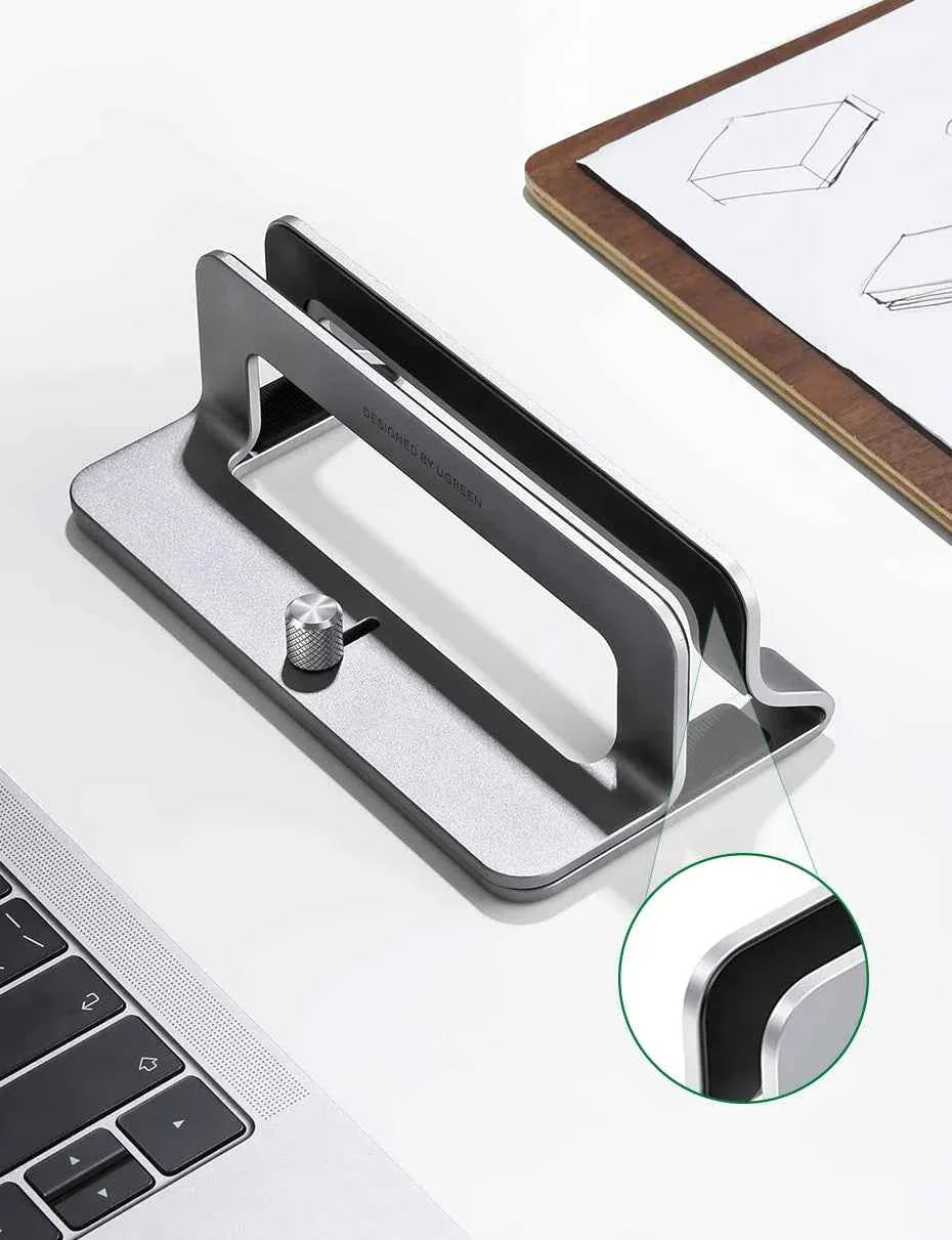 UGREEN Vertical Laptop Stand Holder For MacBook Air Pro Aluminum Foldable Notebook Stand Laptop Support MacBook Pro Tablet Stand